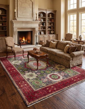 5' 6 x 7' 10 Hand Knotted Mamluk Ziegler Rug