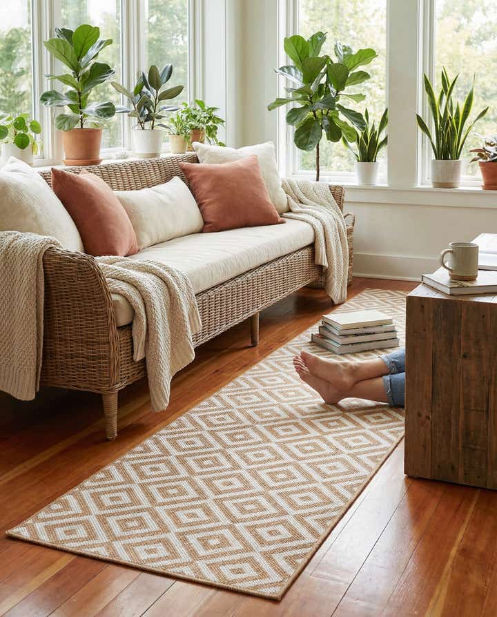2' x 8' Easy-Clean Jill Zarin Costa Rica Indoor / Outdoor Runner Rug
