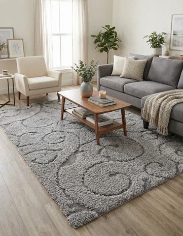 9' x 12' 2 Botanical Shag Rug