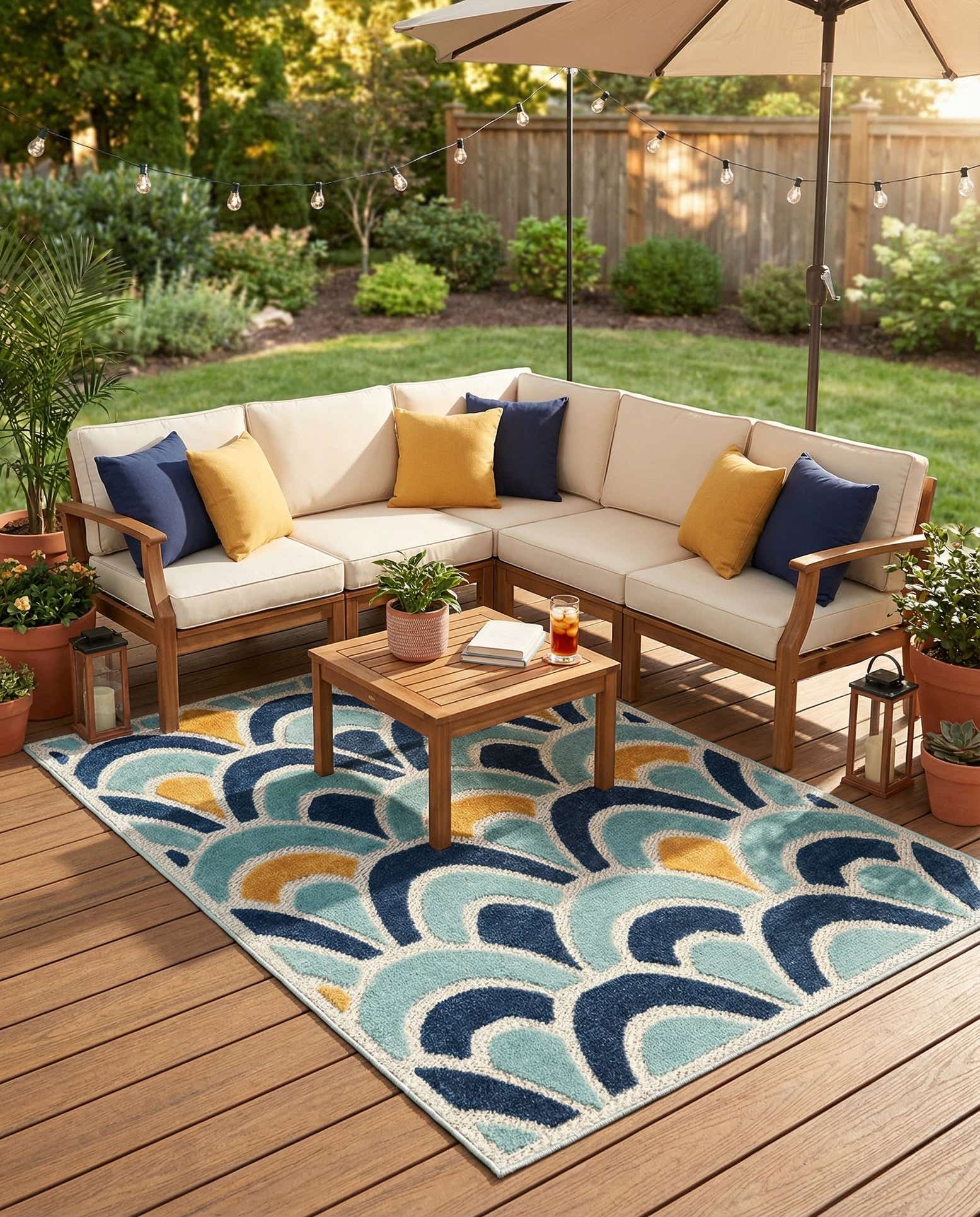 4' x 6' Easy-Clean Belize Indoor / Outdoor Rug