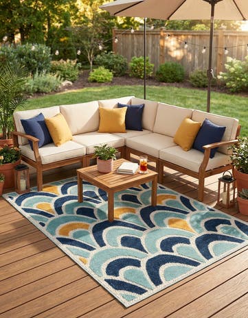 4' x 6' Easy-Clean Belize Indoor / Outdoor Rug