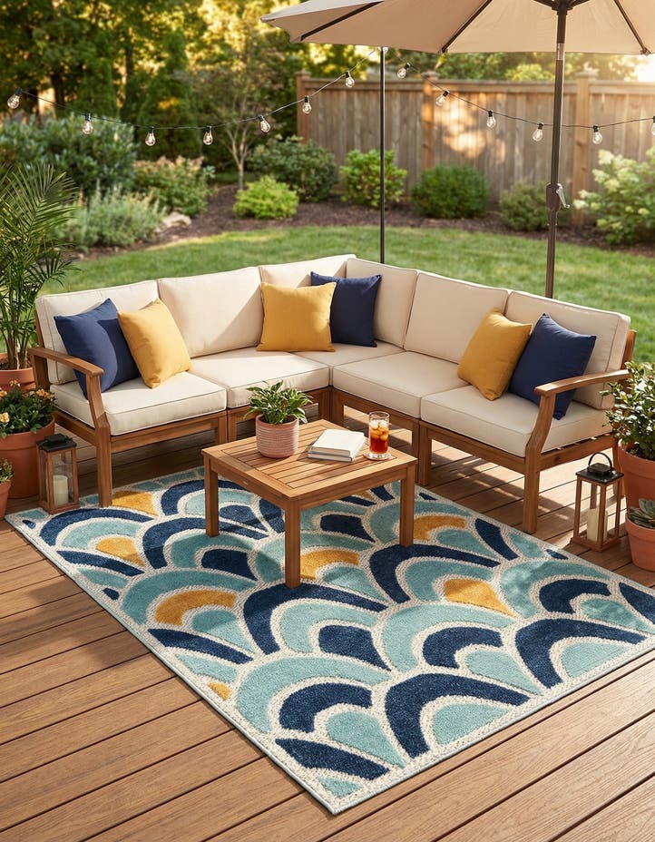 4' x 6' Easy-Clean Belize Indoor / Outdoor...