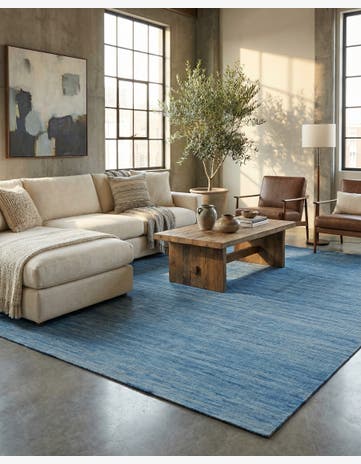 6' 11 x 9' 5 Hand Woven Kilim Modern Wool Rug