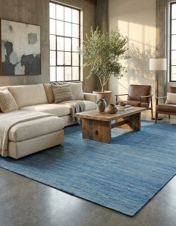 6' 11 x 9' 5 Hand Woven Kilim Modern Wool Rug