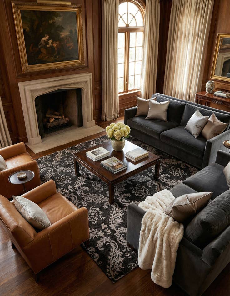 Detail image of 5' 7 x 8'  Hand Knotted Gabbeh Rug