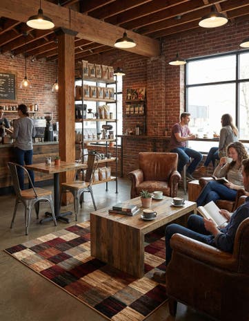 Cafe Square Rug
