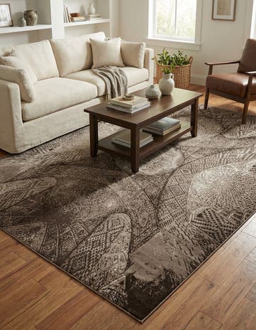 Brown Monte Carlo Rug