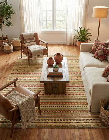 5' x 6' 6 Hand Knotted Modern Ziegler Rug