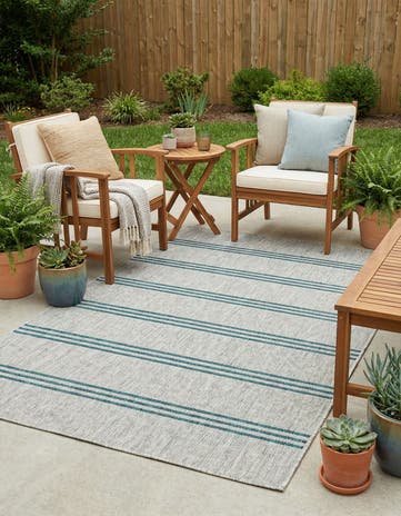 4' x 6' Easy-Clean Jill Zarin Anguilla Indoor / Outdoor Rug
