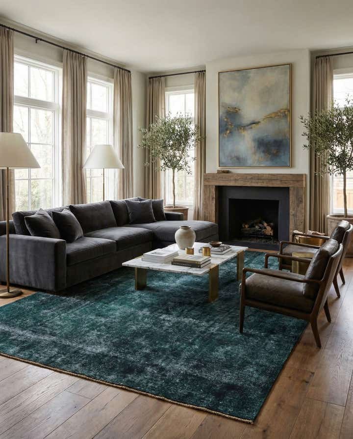 8' 3 x 12' 3 Hand Knotted Ultra Vintage Persian Wool Rug