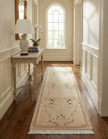 2' 9 x 9' 7 Hand Knotted Darya Wool Runner Rug
