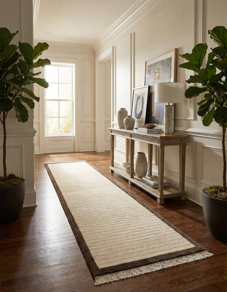 Detail image of 2' 9 x 9' 7  Hand Knotted Darya Wool Runner Rug