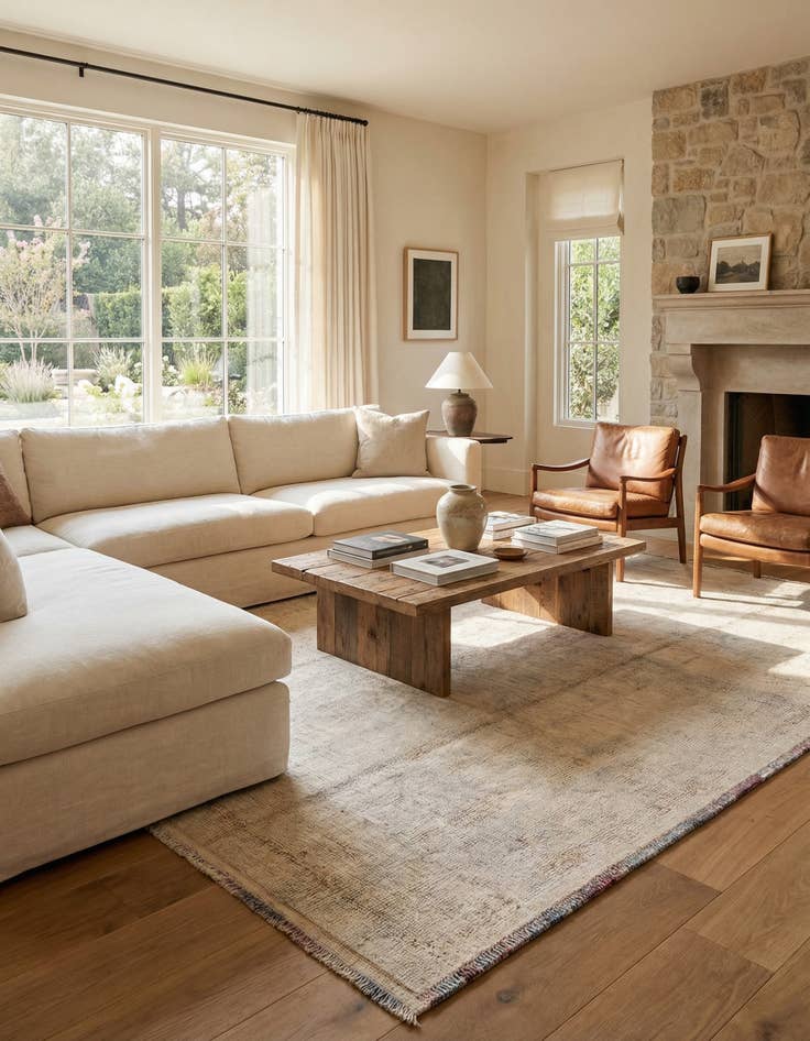 Detail image of 9' x 12' 2  Hand Knotted Oushak Wool Rug