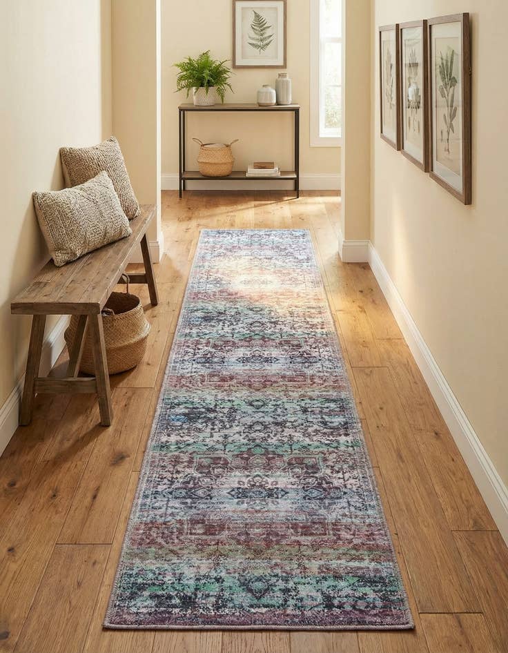 Detail image of 2' x 10'  Washable Renaissance Runner Rug