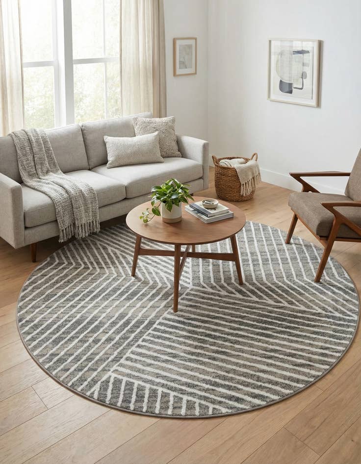 Detail image of 7' 10 x 7' 10 Oslo Round Rug