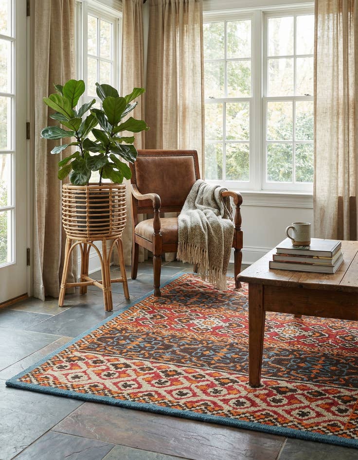 Detail image of 5' 2 x 8' Luna Wool Rug