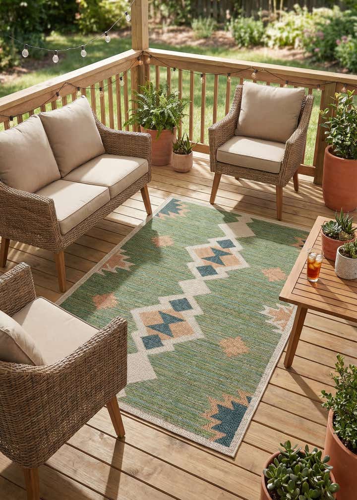 4' x 6' Easy-Clean Baja Indoor / Outdoor Rug