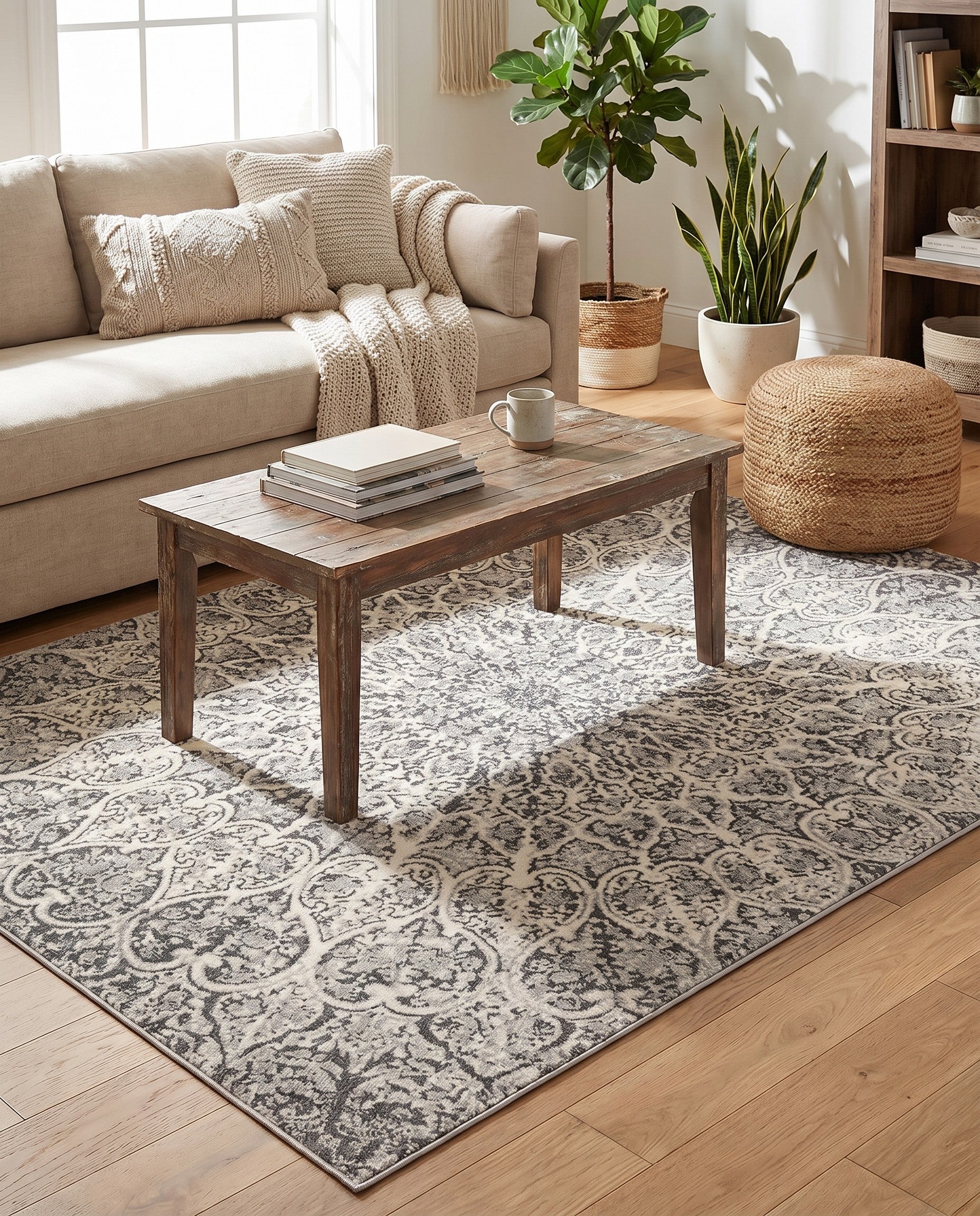 Dark Gray Monte Carlo Rug