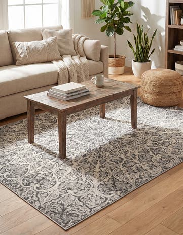 Dark Gray Monte Carlo Rug