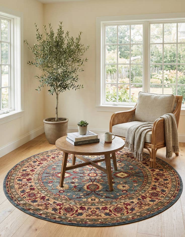 Detail image of 8' x 8' Kensington Round Rug