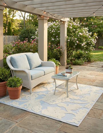 5' 3 x 5' 3 Easy-Clean Aruba Indoor / Outdoor Square Rug