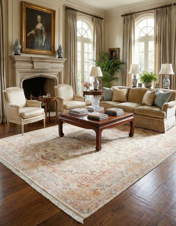 6' 6 x 10' Hand Knotted Tabriz Persian Rug