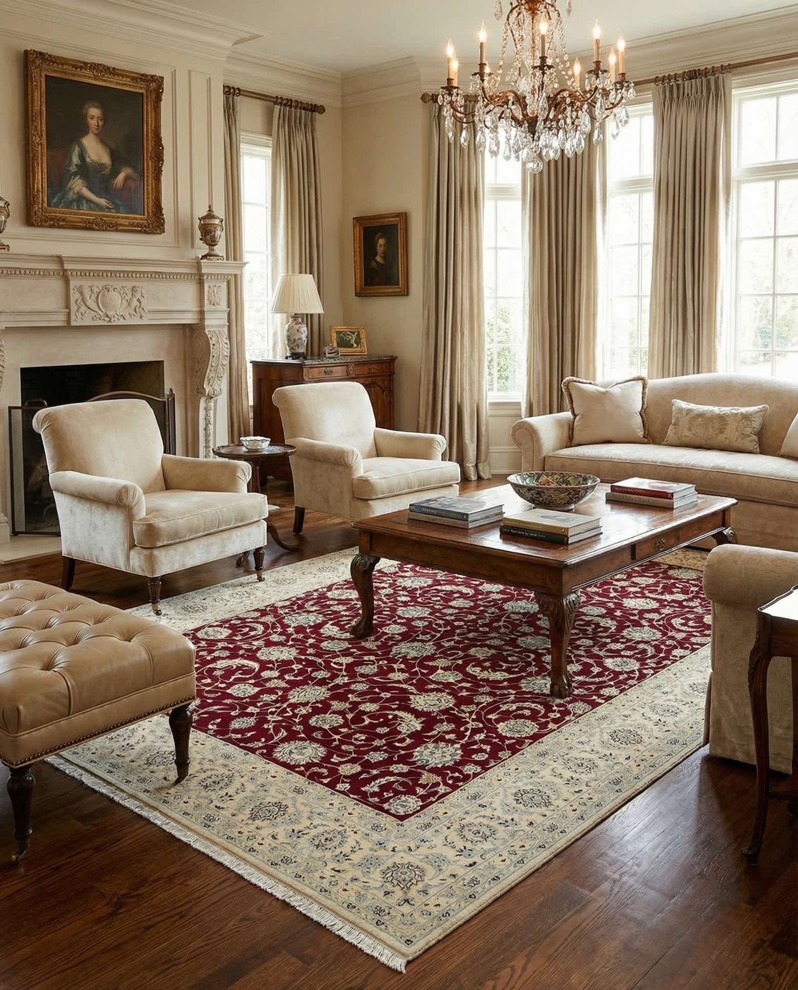 8' 2 x 11' 2 Hand Knotted Nain Persian Rug