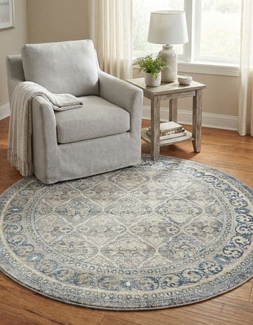 5' x 5' Viola Round Rug