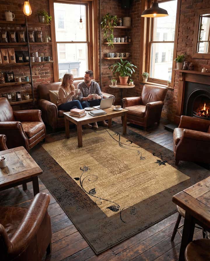 9' x 12' Coffee Shop Rug