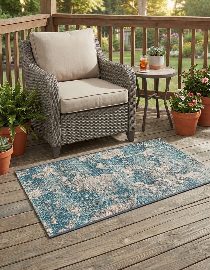 2' x 3' Easy-Clean Modern Indoor / Outdoor...