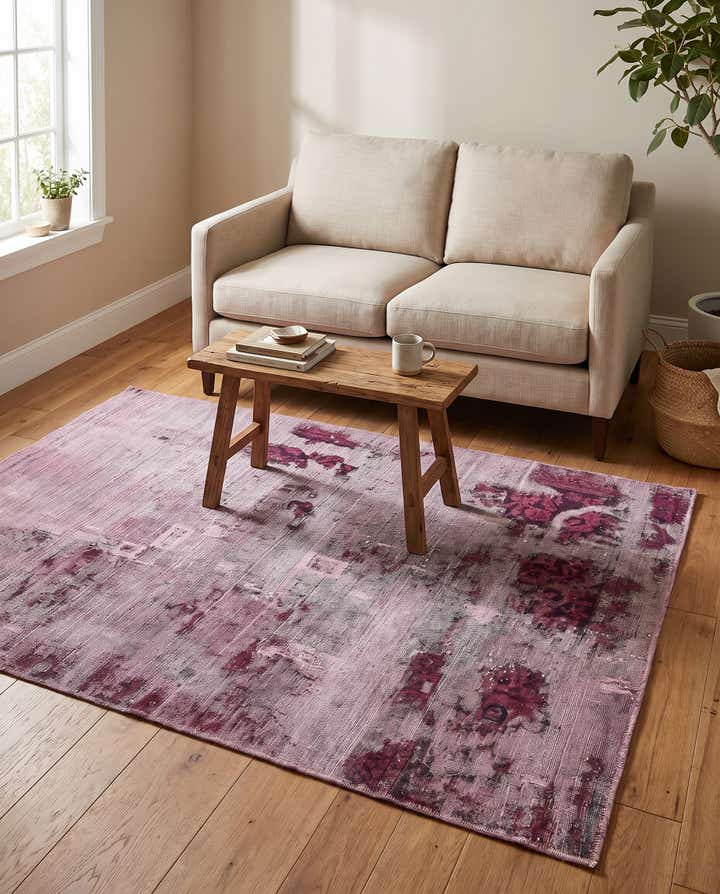 4' 8 x 6' 4 Hand Knotted Ultra Vintage Persian Wool Rug