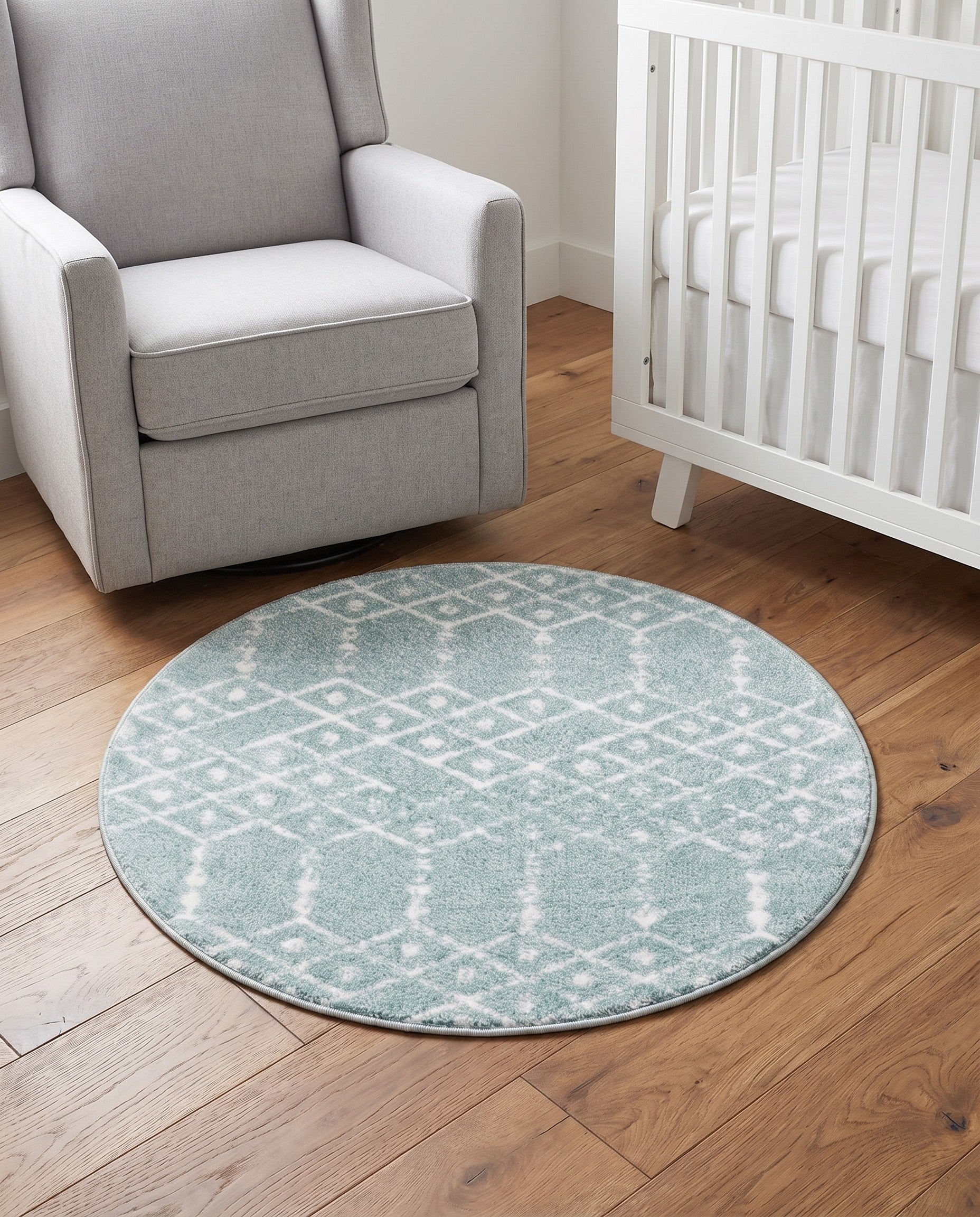 3' x 3' Paxon Trellis Round Rug