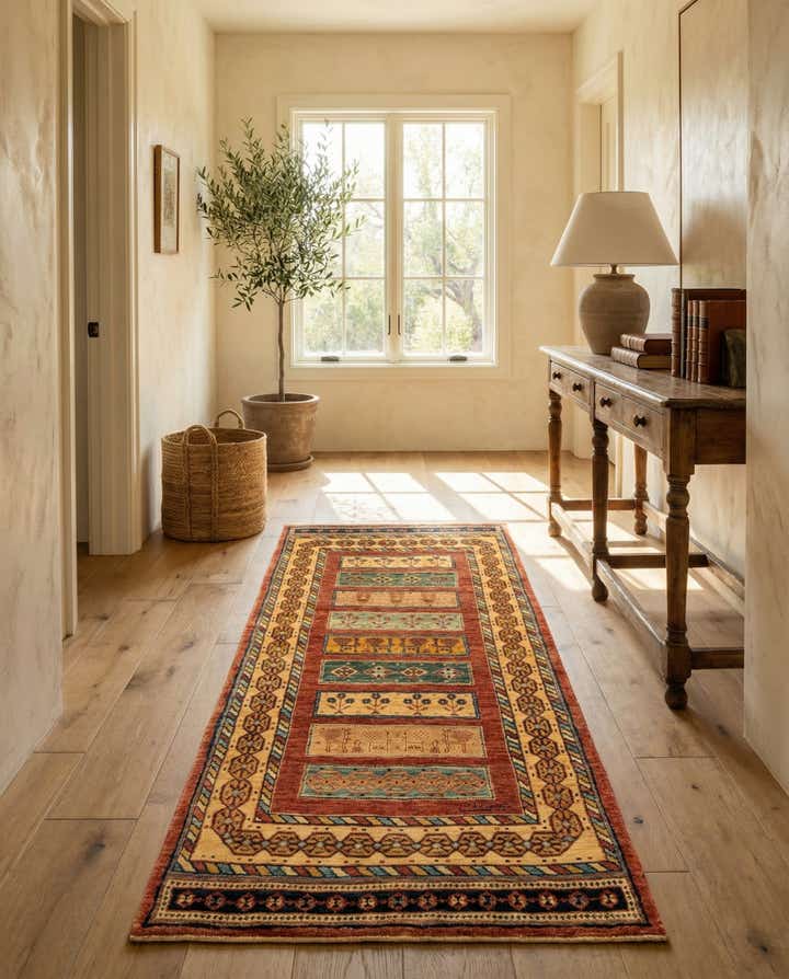 2' 9 x 6' 5 Luribaft Wool Runner Rug