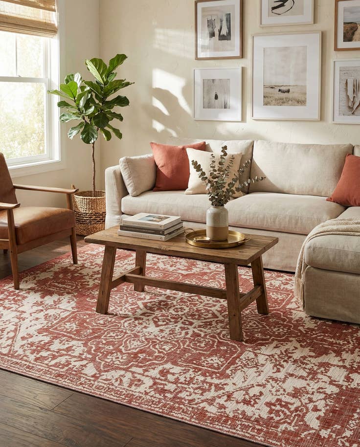 Detail image of 9' x 12' Easy-Clean Jill Zarin Dubai Indoor / Outdoor Rug