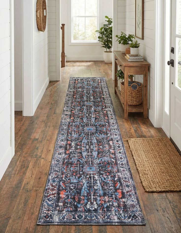 Detail image of 2' 7 x 13'  Washable Mangata Runner Rug