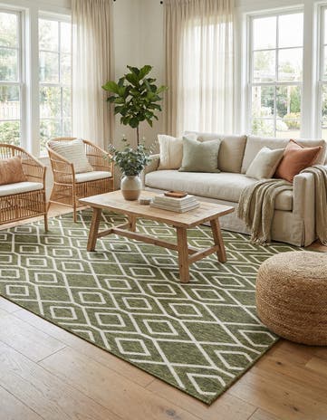6' x 9' Easy-Clean Jill Zarin Turks and Caicos Indoor / Outdoor Rug