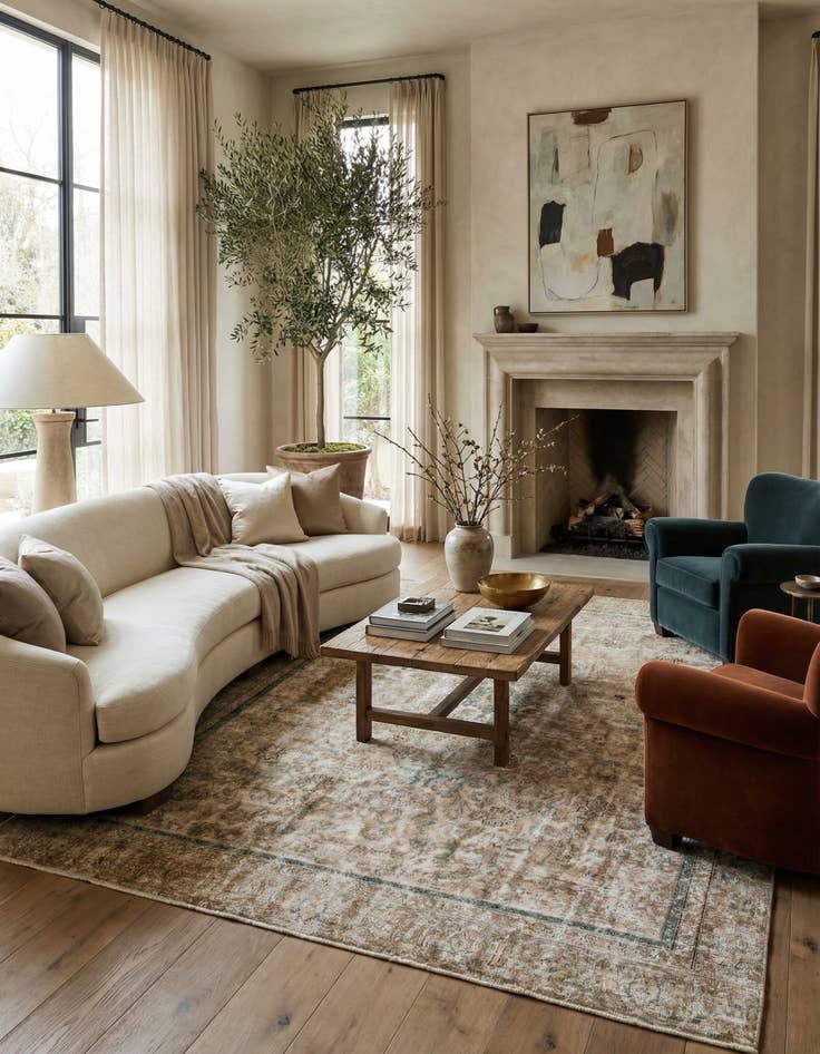 Detail image of  8' 8 x 12' 2  Hand Knotted Ultra Vintage Persian Wool Rug