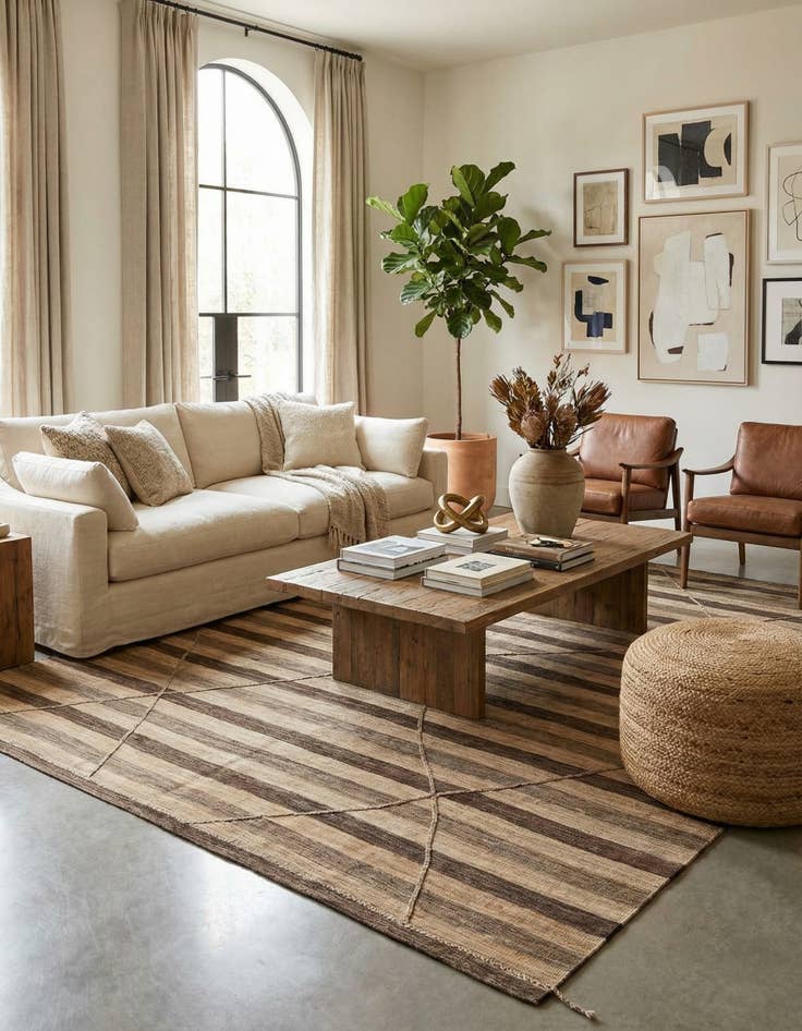 Detail image of 9' 4 x 11' 7  Hand Knotted Moroccan Wool Rug