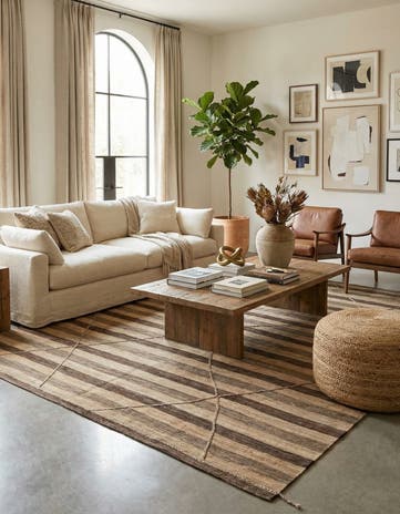 9' 4 x 11' 7 Hand Knotted Moroccan Wool Rug
