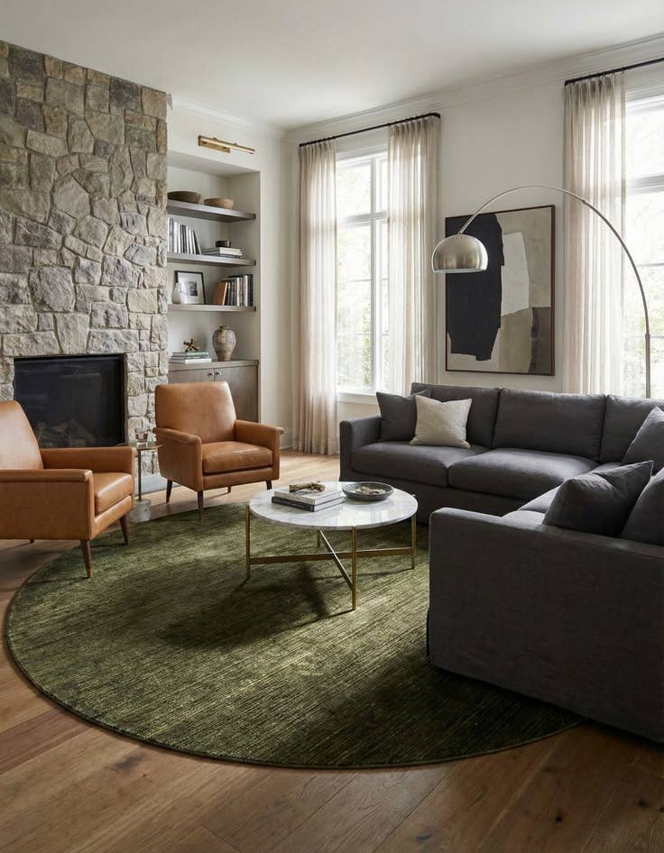 Detail image of 10' x 10' Finsbury Round Rug