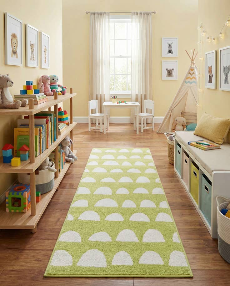Detail image of 2' x 6' Whimsy Kids Runner Rug