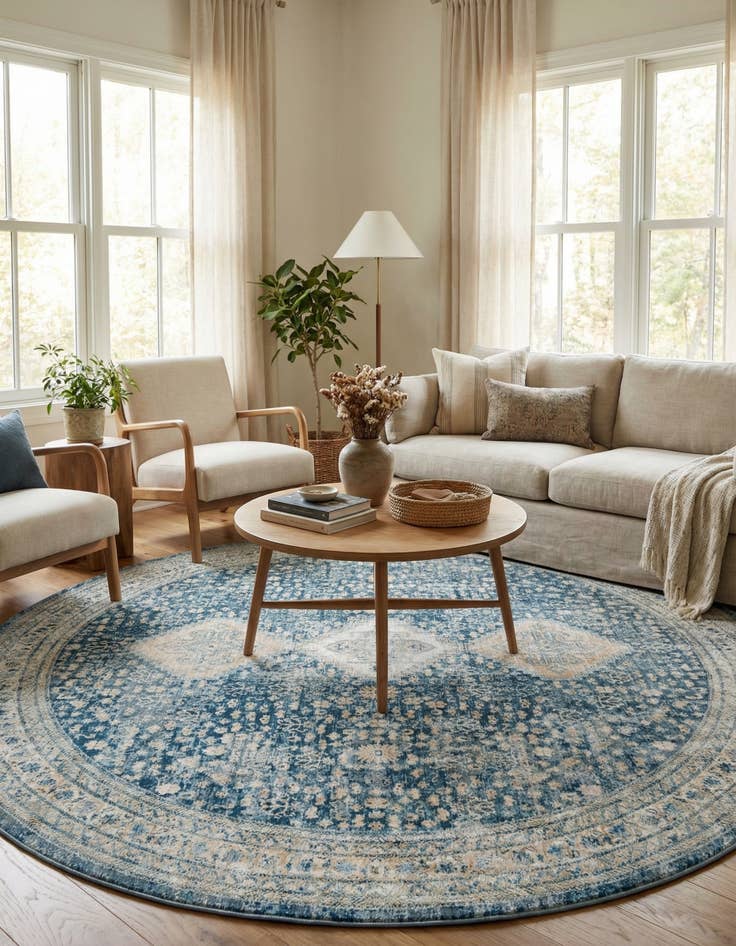 Detail image of 10' 2 x 10' 2 Newport Round Rug