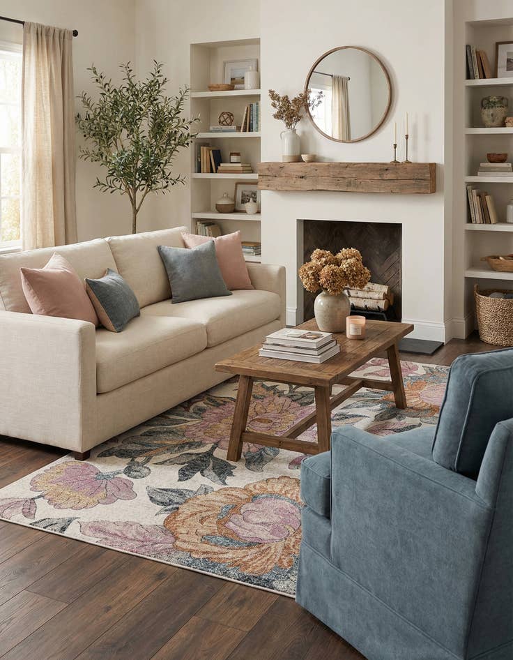 Detail image of  6' x 9' Blossom Rug