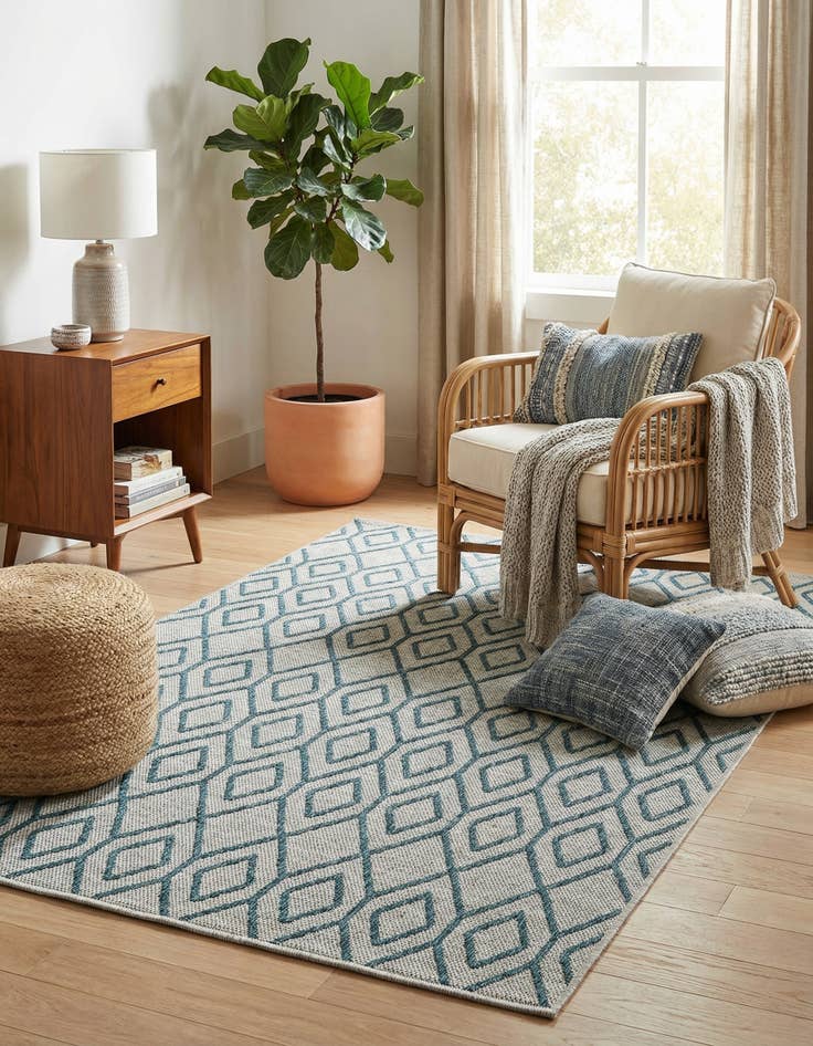 Detail image of 4' x 6'  Washable Jill Zarin Turks and Caicos Indoor / Outdoor Rug