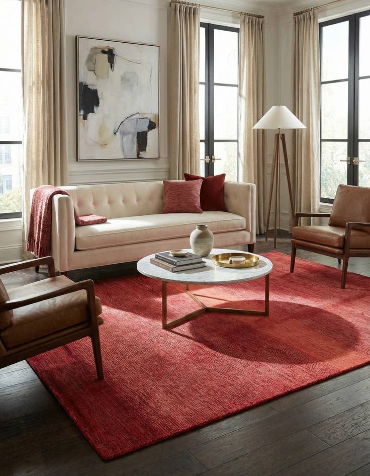 Detail image of 5' 3 x 7' 7  Hand Knotted Darya Wool Rug