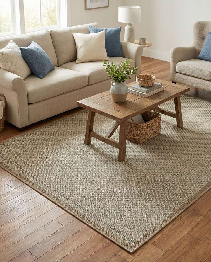 4' x 6' Easy-Clean Border Indoor / Outdoor Rug