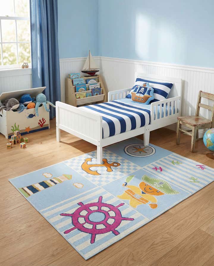 5' 3 x 7' 7 Easy-Clean Indoor / Outdoor Rug