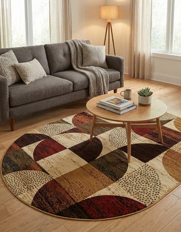 Cafe Oval Rug