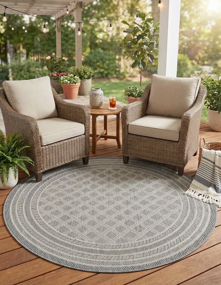 5' 1 x 5' 1 Easy-Clean Lattice Indoor / Outdoo...