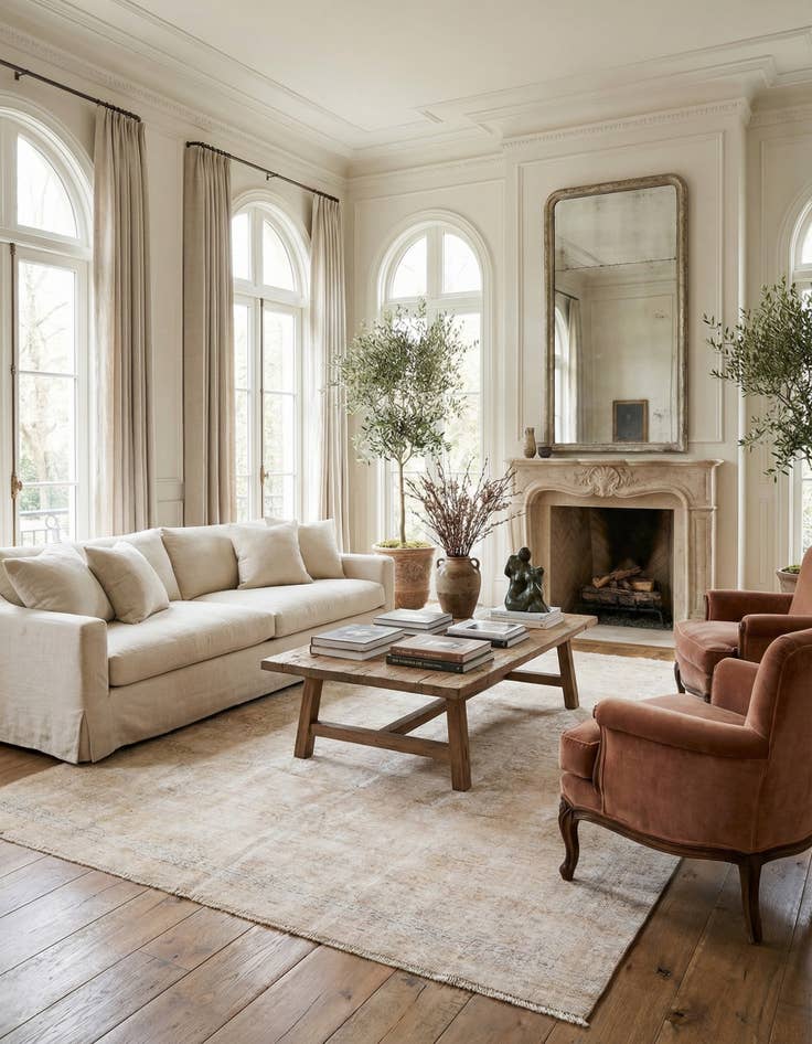 Detail image of  5' 10 x 9' 9  Hand Knotted Ultra Vintage Persian Wool Rug